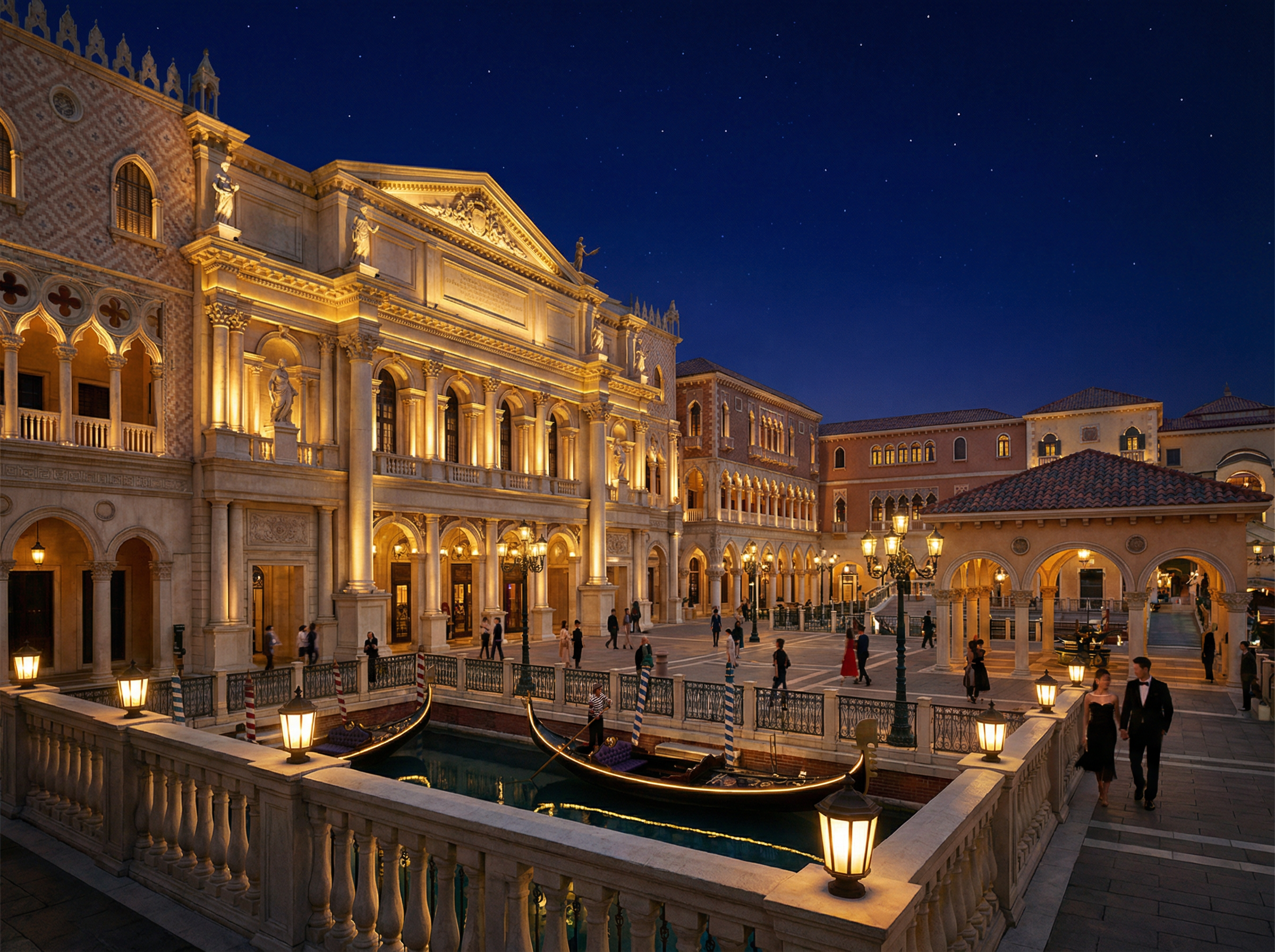 澳门娱乐城 - 澳门威尼斯人娱乐场夜景